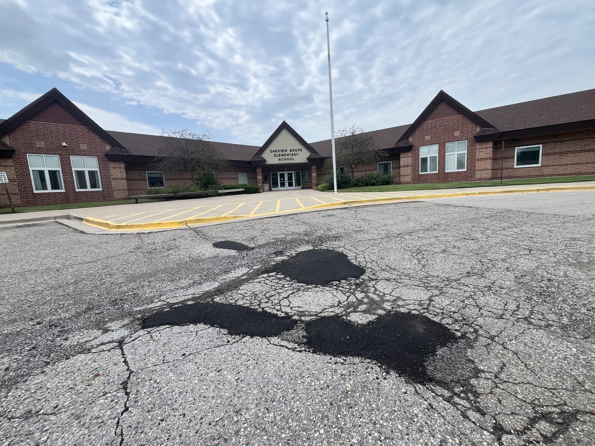 Deteriorating parking lot