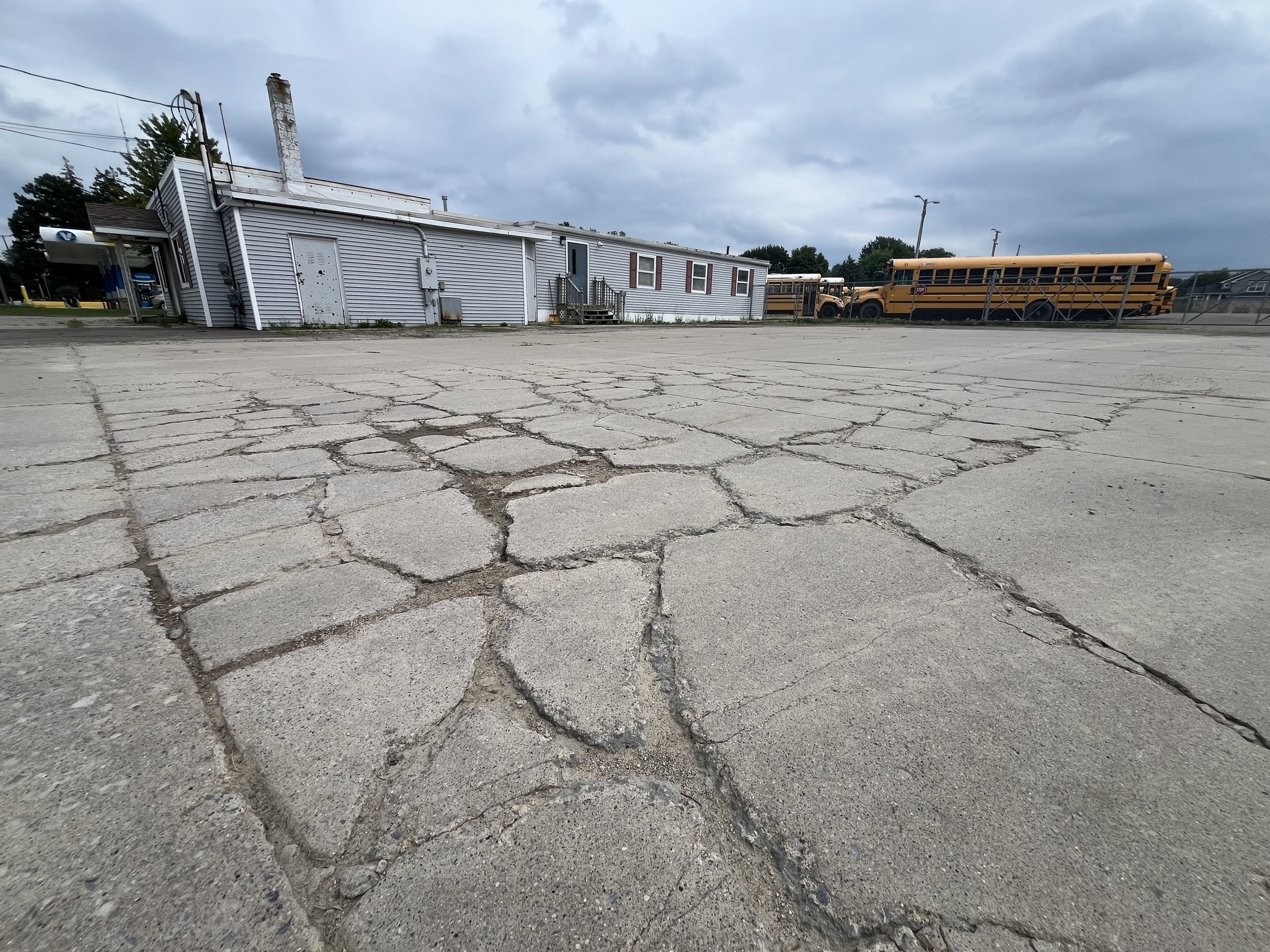 Deteriorating parking lots